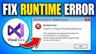 How To Fix Error Microsoft Visual C++ Runtime