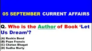 5 September 2020 Current Affairs in English || Daily Current Affairs || 5 September Current Affairs