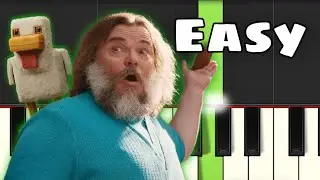 Steve's Lava Chicken Song | Easy Piano Tutorial (A Minecraft Movie)