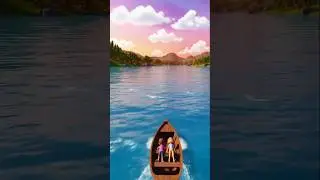 Peaceful Boat Ride on the River | Boy & Girl Enjoying Nature s Beauty | #ai #entertainment