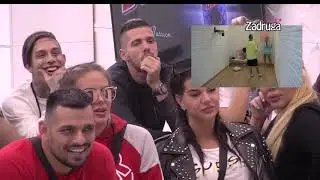 Zadruga 4 - Zadrugari gledaju klip odnosa Sanje, Frana, Aleksandre i Anđela - 30.10.2020.
