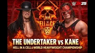 The Undertaker vs Kane 🔥 Hell in a Cell | World Heavyweight Championship | WWE 2K25