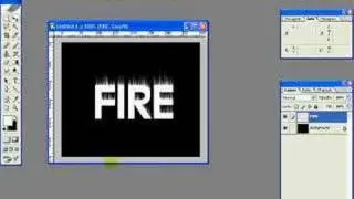 Realistic Flame Text in Photoshop