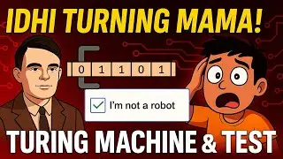 Turing Machine & Turing Test Simplified: AI Foundations [Telugu]