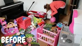CLEAN, ORGANIZE & DECLUTTER WITH ME // PLAYROOM // CLEANING MOTIVATION 2018