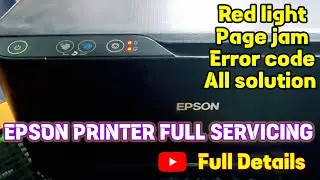 Epson printer full Servicing and Cleaning 