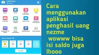 Cara menggunakan aplikasi nezme penghasil uang || bisa isi saldo emony