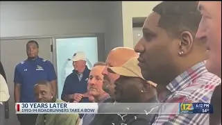 Members of the Roadrunner basketball team honored 30 years later