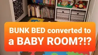 Bunkbed Converted to Bunkroom! RV Baby Room | Travel Trailer Remodel | How To Make RV Space For Kids