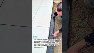 Linear Drain Installation Process | Outdoor Tile and Drainage System Setup