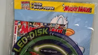 NEUE Micky Maus Magazin mit LED Disk