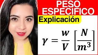 FORMULA y DEFINICIÓN de PESO ESPECÍFICO (Explicación completa)