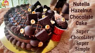 Nutella Hazelnut Chocolate Cake | How to make Hazelnut Chocolate Cake | How to make Nutella Cake