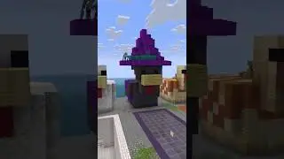 Building a wizard hat on a chicken #shorts #minecraft #smp