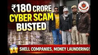 ₹180 Cr Cyber Fraud Busted | Fake Companies, Money Laundering & Arrests 🚔