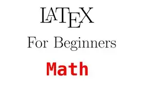 LaTeX Maths
