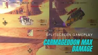 Carmageddon Max Damage Multiplayer - Splitscreen Gameplay [Car Crusher Mode]