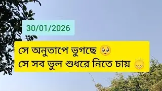 সে অনুতাপে ভুগছেcurrent energy feelings soulmate twinflame karmic reunion nocontact #twinflame#tarot