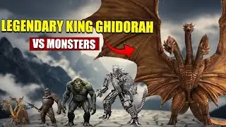 LEGENDARY KING GHIDORAH vs Every Giant Monster | Monsters Size Comparison