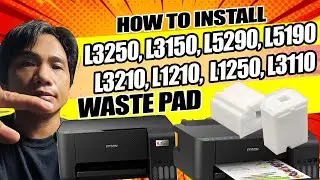 How to replace waste pad Epson L3110, L1110, L1210, L1250, L3250, L3150, L3210, L5290, L5190
