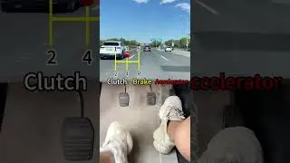 How to change gears in a manual car, did you learn?#driving #skills #howto