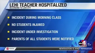 Lehi High School teacher injured during in-class accident