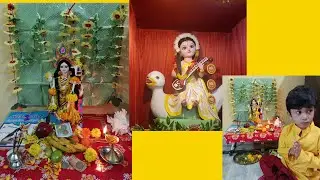 ll Saraswati pujo 🙏🪷 ll#ayushlifestyle #swarasatipuja #vidyadevi