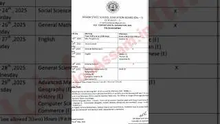 HSLC COMPARTMENTAL EXAMINATION, 2025 ROUTINE \ Mr Ruuups