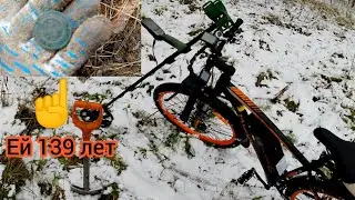 Приехал по снегу на электровелосипеде копать с Minelab X-Terra Pro. СЕЗОН КОПА НЕ ЗАКРЫТ