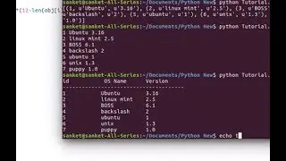 Python Tutorial | Fetch Data And Display Data From Sqlite3 Database In Tabular Format