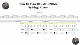 CLASS 7 HOW TO PLAY DRUMS  -ENEMY- imagine dragons -By Diego Cuero