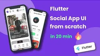Social app UI in flutter | Flutter tutorial | speed code