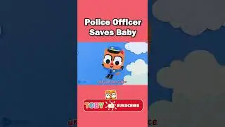 Police Officer Saves Baby | Animal Songs For Kids |Toby And Friends #shorts
