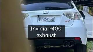 STI gets invidia R400 exhaust