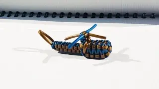 Hélicoptère en scoubidous