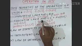 Class 11th mathematics chapter-1 EXERCISE- 1.4, union, intersection, disjoint and difference of sets