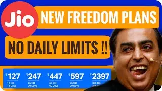 Jio New Freedom Plans Offer | No Daily Limits 😀 | Jio New Offer | TechnoShiva