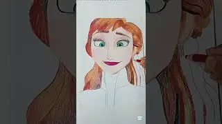 the most pretty animation  character Anna❄️#frozen#beautifuldrawing #youtubeshorts #youtube #music