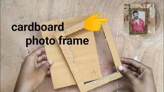 cardboard photo frame #cardboardcraft#diycrafts/Star art's tamil