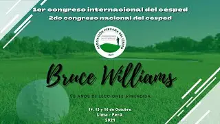 Bruce Williams - 1er Congreso Internacional del C&eacute;sped 2021
