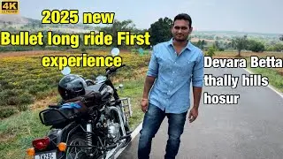 New bullet 350 battalion black 2025 ride review devara betta thally hosur hill station travel vlog