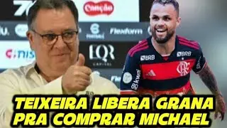 MARCELO TEIXEIRA LIBERA CAMINHÃO DE DINHEIRO E SANTOS NEGOCIA COMPRA DE MICHAEL, DO FLAMENGO 