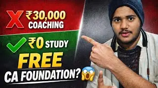 CA Foundation Full Course FREE | 0 Rupees Study Plan 😱