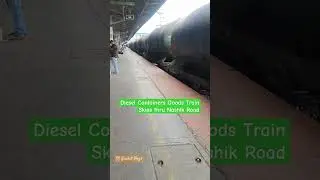 Goods Train Skips Through Nashik Road Station #railway #Indianrail #nashikroad #railfan #train