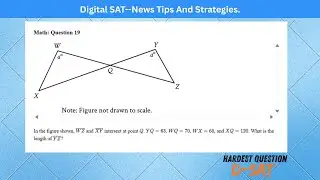 Geometry Triangle Intersection Problem | Similarity | DSAT
