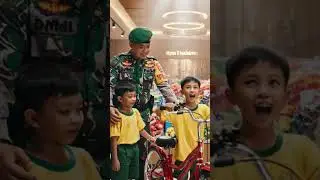 Bapak TNI Bagi-Bagi Sepeda Gratis