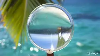 15 Minutes of Pure Ocean Calm &mdash; VW Beetle Headlight, Palms & Turquoise Waves (4K Loop)