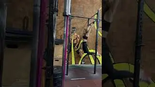 AMRAP 5&rsquo; toes to bar (до уровня глаз) - 65 раз #crossfit #toestobar
