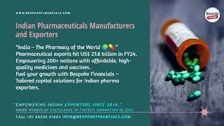 India Pharma Exports & Bespoke Financials Growth for FY25 4K