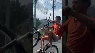 Wheli 🚲#mtb #cycling #mtblife #cycle #wheelie #